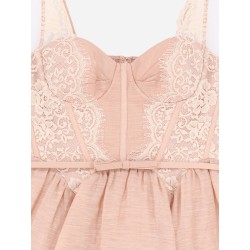 Valiant Lace Trim Mini Dress