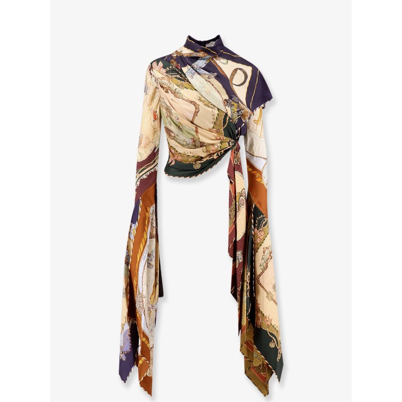 Valiant Draped Scarf Top