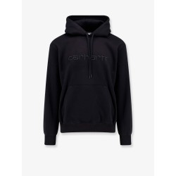 Hooded cotton blend sweatshirt
