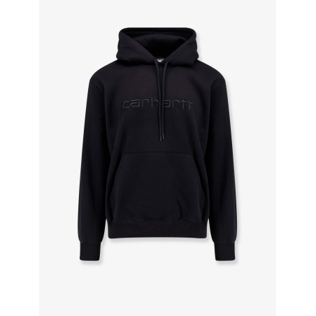 Hooded cotton blend sweatshirt