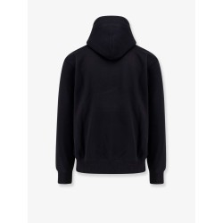 Hooded cotton blend sweatshirt