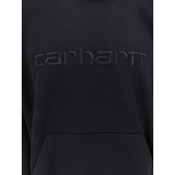 Hooded cotton blend sweatshirt