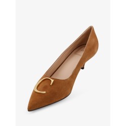 Dior Initials suede pumps with metal CD initials