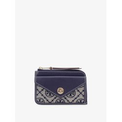 T Monogram Envelope Zip Card Case Wallet