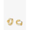 Icon Enamel Huggie Earrings