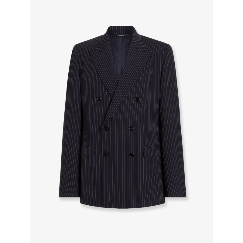 Martini Light double-breasted pinstriped wool blazer