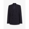 Martini Light double-breasted pinstriped wool blazer