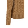 Braided turtleneck sweater
