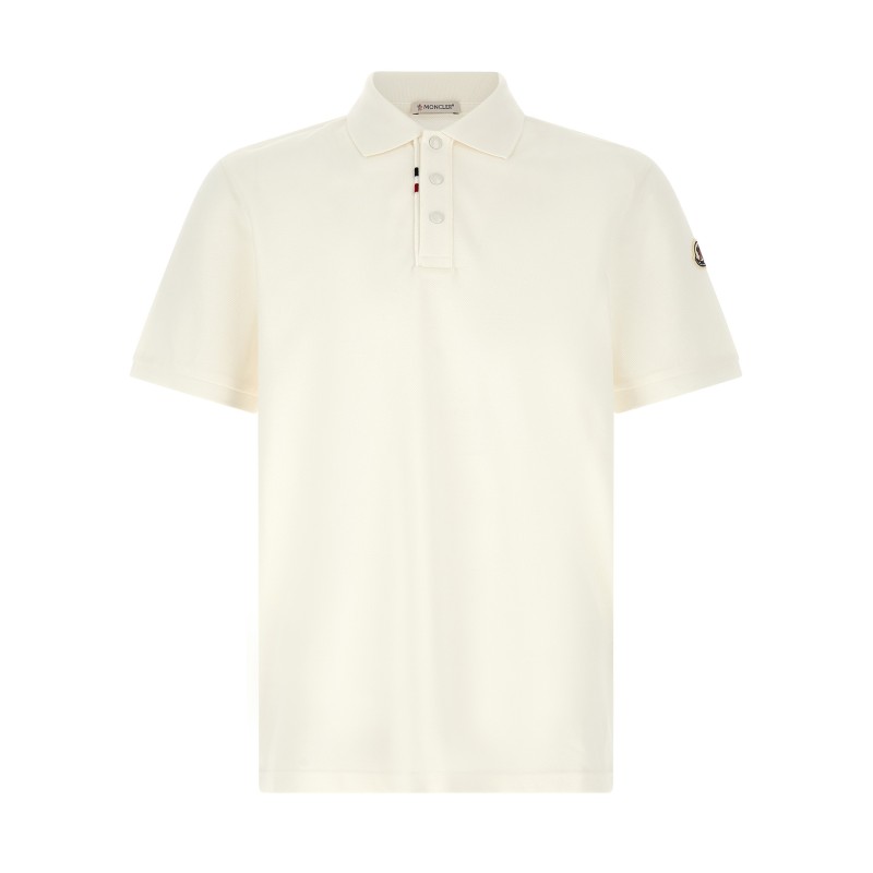 Logo patch polo shirt