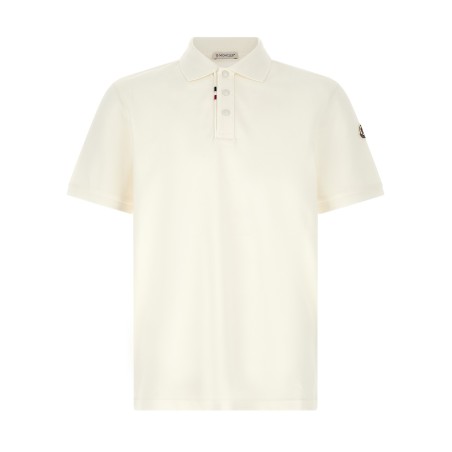 Logo patch polo shirt