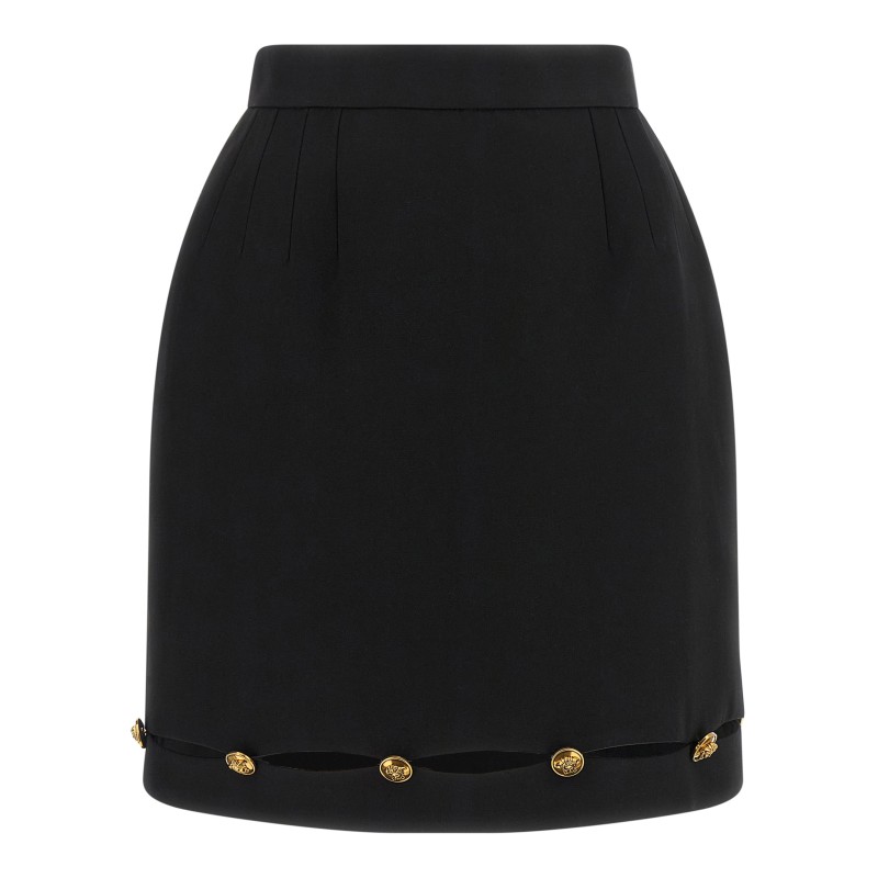 Grain De Poudre wool skirt
