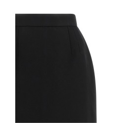Grain De Poudre wool skirt