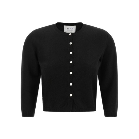 Crew-neck cardigan