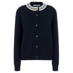 Jewel collar cardigan