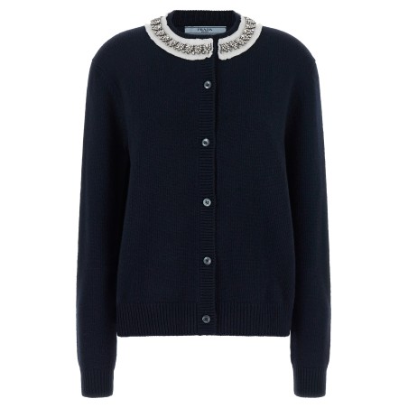 Jewel collar cardigan