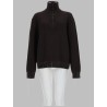 MAGLIA IN LANA CON ZIP A UN QUARTO
