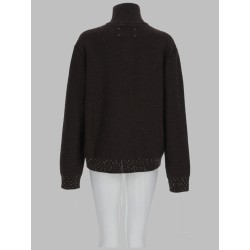 MAGLIA IN LANA CON ZIP A UN QUARTO