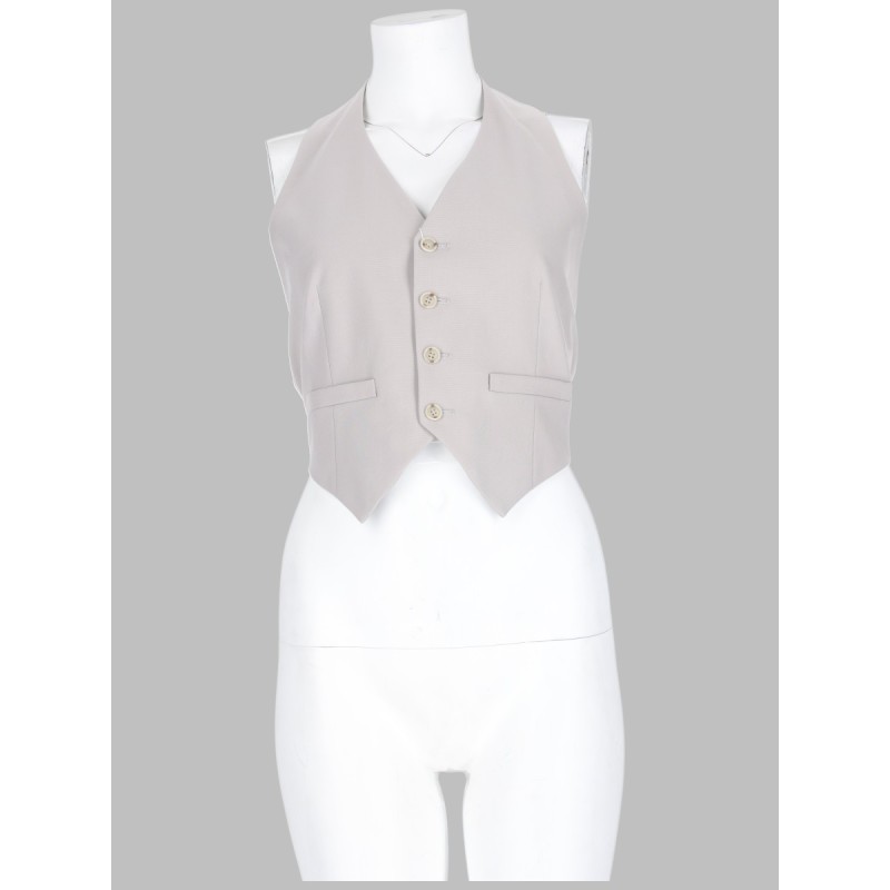 GILET IN MISTO LANA CON BOTTONI