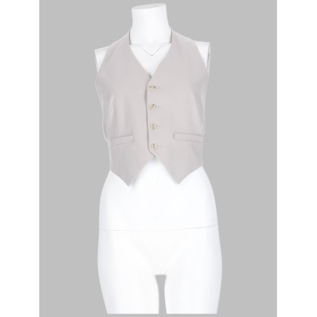 GILET IN MISTO LANA CON BOTTONI