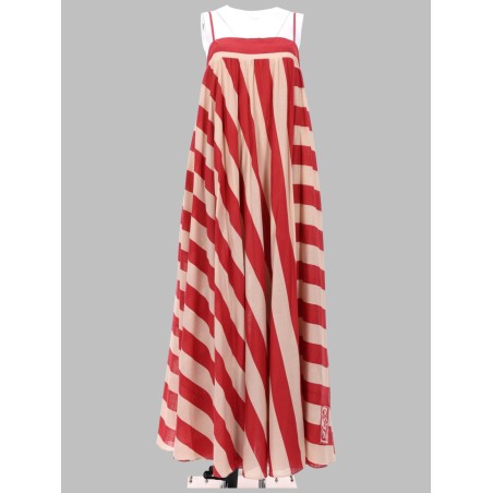ABITO MAXI A RIGHE "ROSELIGHT"