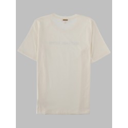T-SHIRT CON LOGO E STRASS