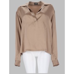 POLO IN SATIN DI SETA