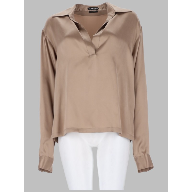 POLO IN SATIN DI SETA