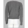 CARDIGAN A TRECCE CON LOGO