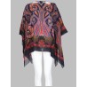 TOP PONCHO CON STAMPA