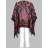 TOP PONCHO CON STAMPA