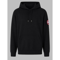 FELPA CON PATCH LOGO E CAPPUCCIO