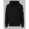 FELPA CON PATCH LOGO E CAPPUCCIO