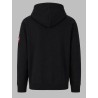 FELPA CON PATCH LOGO E CAPPUCCIO