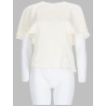 BLUSA IN RASO CON MANICHE A MANTELLA