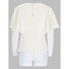 BLUSA IN RASO CON MANICHE A MANTELLA