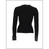 CARDIGAN A COSTE CON DETTAGLI IN VINILE