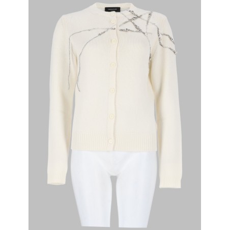 CARDIGAN CON RICAMO STRASS