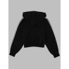 FELPA IN PIQUÉ CON LOGO E ZIP