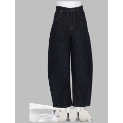 JEANS DRITTI IN DENIM DI COTONE