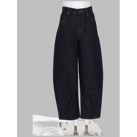 JEANS DRITTI IN DENIM DI COTONE