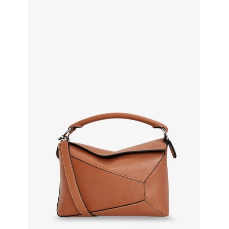 Puzzle Edge leather handbag with engraved Anagram logo
