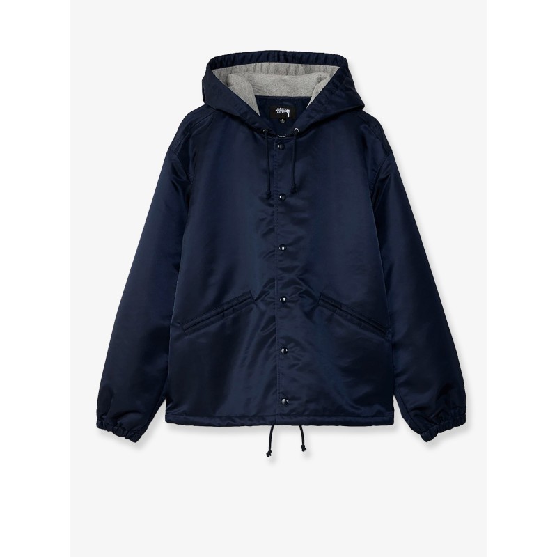 Nylon jacket with back lettering logo