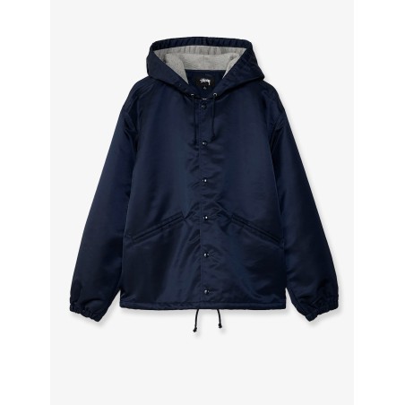 Nylon jacket with back lettering logo