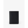 Leather card holder with embossed logo