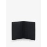Leather card holder with embossed logo