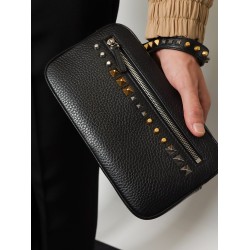 Valentino Garavani leather clutch