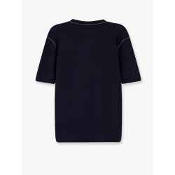 Silk and linen sweater with Gucci Firenze Since 1921 inlay