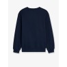Cotton sweater with front lettering logo