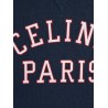 Cotton sweater with front lettering logo