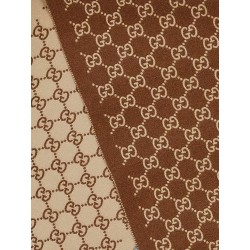 Cashmere scarf with GG print